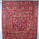 EMBROIDERED/MIRRORED INDIAN BEDSPREAD, 1960s