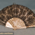 CHANTILLY LACE FAN, c. 1900