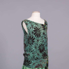 DEVORE VELVET &amp; SATIN PARTY DRESS, MID 1920s