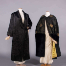 HAND EMBROIDERED ROBE &amp; LAME’ EVENING CAPE, 1900 &amp; 1920