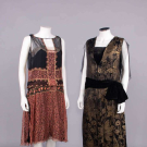 TWO LAME’ OR LACE EVENING DRESSES, 1927