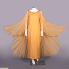 HARTNELL SILK CHIFFON EVENING GOWN, LONDON, 1960s