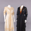 TWO SILK AFTERNOON DRESSES, 1915