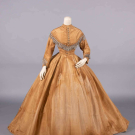 SILK TAFFETA  DAY DRESS, 1867