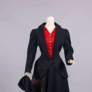 WOOL BROADCLOTH RIDING HABIT, WASHINGTON DC, c. 1890