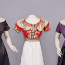 THREE SILK OR WOOL EVENING BODICES, c. 1850 &amp; c. 1900