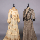 TWO WOOL OR COTTON DAY DRESSES, NEW YORK, c. 1904-1905
