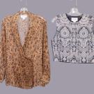 DESIGNER BLAZERS &amp; TOPS, USA &amp; FRANCE, 1980s