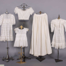 EMBROIDERED CHILDRENS DRESS &amp; UNDERGARMENTS, 1850-EARLY 20TH C