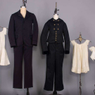 TWO WOOL YOUTH OR BOYS SUITS, c. 1868- 1870