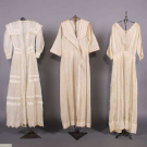 THREE COTTON DAY DRESSES, c. 1910-1914