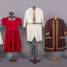 THREE CHILDRENS DRESSES, ONE SUIT &amp; ONE WRAPPER, 1870-1895