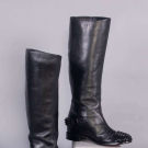 LOUBOUTIN SPIKED RIDING BOOTS, ITALY