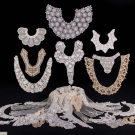 LACE ELEMENTS INCLUDING BRUSSELS MIXED LACE &amp; ALENCON, LATE 19TH-EARLY 20TH