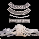 LARGE LOT OF LACE FLOUNCES, YARDAGE &amp; ACCESSORIES, 1840s-1920s