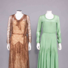 SILK LACE &amp; CREPE DE CHINE AFTERNOON DRESSES, LATE 1920-EARLY 1930s