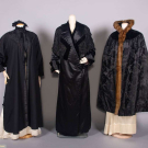 THREE SILK OR WOOL LABELED COATS, USA &amp; PARIS, c. 1890-1913