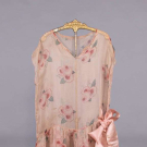 MODERNE ROSE PRINTED PARTY DRESS, c. 1925