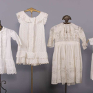 AYRSHIRE &amp; MACHINE EMBROIDERED CHILDRENS DRESSES, 1850-1900