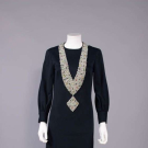 OSCAR DE LA RENTA SILK JERSEY COCKTAIL DRESS, USA, 1980s