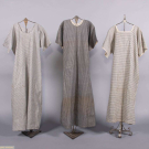 THREE COTTON SHORT-SLEEVED APRON OVERALLS, 1930s