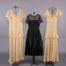 ONE LINGERIE &amp; TWO EVENING DRESSES, 1916-1930s