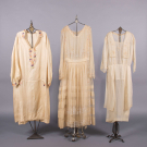 THREE LINGERIE OR TEA DRESSES, 1916-1923