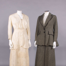 TWO LINEN OR WOOL WALKING ENSEMBLES, 1912