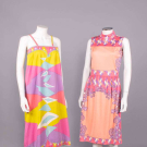 PUCCI &amp; PAGANNE PRINTED DAY OR PARTY DRESSES, USA &amp; ITALY, 1970s