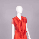BLUE BONNET ROSE FRINGED LEATHER ENSEMBLE, USA