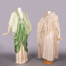 TWO SILK EVENING WRAPS, c. 1914 &amp; c. 1921