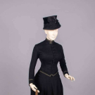 THREE PIECE LADIES RIDING HABIT, BOSTON, 1885