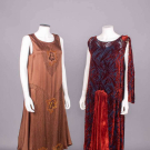 BEADED SILK &amp; DEVORE VELVET PARTY DRESSES, 1920s