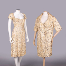 LANVIN-CASTILLO EVENING SHEATH &amp; COAT FROM OSCAR DE LA RENTA ARCHIVE, 1962