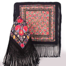 TWO REVERSIBLE MANTON DE MANILA SHAWLS, 1900-1920