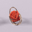 THREE GOLD &amp; SEMI PRECIOUS STONE RINGS