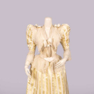 BLANCHE LEBOUVIER EVENING GOWN, PARIS, c. 1890