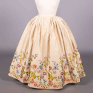 FLORAL BROCHE’ SILK PETTICOAT, 1730s