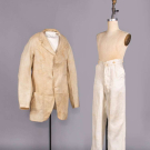 GENT’S LINEN COAT &amp; TROUSERS, c. 1865