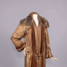 MODERNE ROSE MOTIF LAME’ EVENING COAT, c. 1926