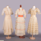 THREE COTTON NET AFTERNOON OR PARTY DRESSES, 1913-1916