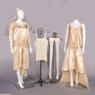 TWO SILK WEDDING DRESSES, 1929