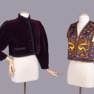 YSL VELVETEEN JACKET &amp; DRAGON EMBROIDERED VEST, PARIS, 1976-1978