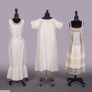 THREE CHEMISE OR NIGHTDRESSES, 1860-1870s &amp; c. 1900