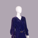 PANNE SILK VELVET EVENING DRESS, c. 1930