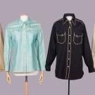 FOUR ROCKABILLY SHIRTS OR JACKETS, USA &amp; PARIS, 1970s