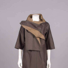 ISSEY MIYAKE SHOT SILK &amp; COTTON COAT DRESS, JAPAN, EARLY 1990s