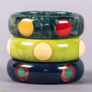 THREE BRUCE PANTTI BANGLES, USA, MODERN