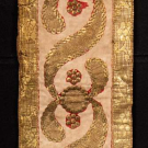 PAIR OF LAME’ APPLIQUE &amp; SEQUINED VALANCES, c. 1800