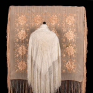 TWO EMBROIDERED CANTON SHAWLS, 1880s &amp; c. 1930